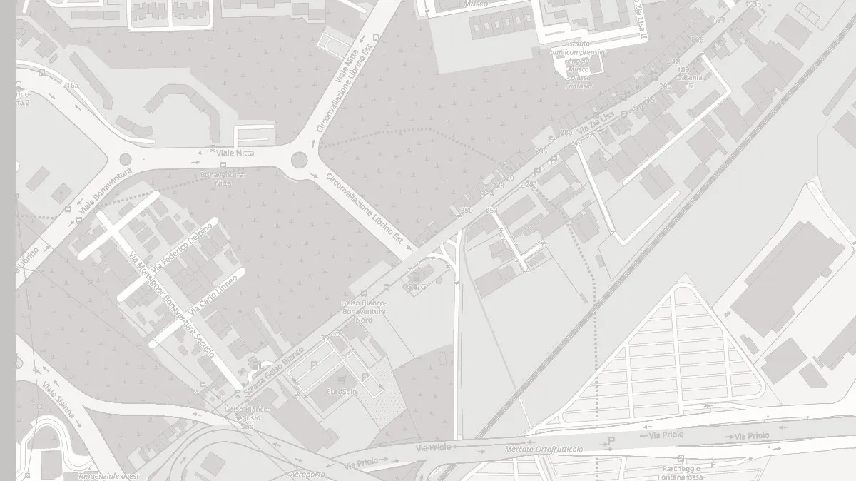 Mappa della zona attorno a Via Zia Lisa 374, 95121 Catania