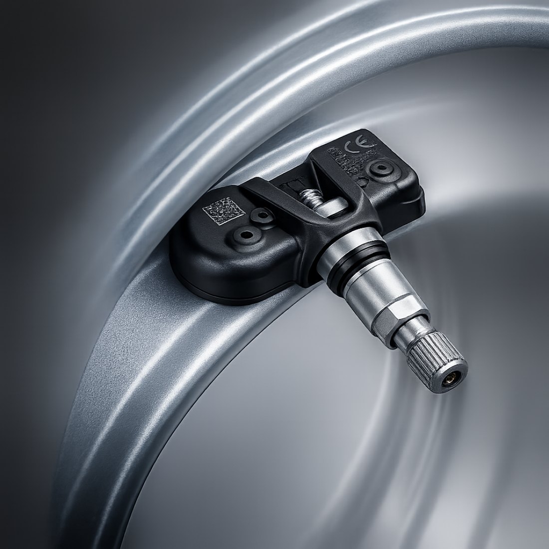 Sensore TPMS montato sul cerchio